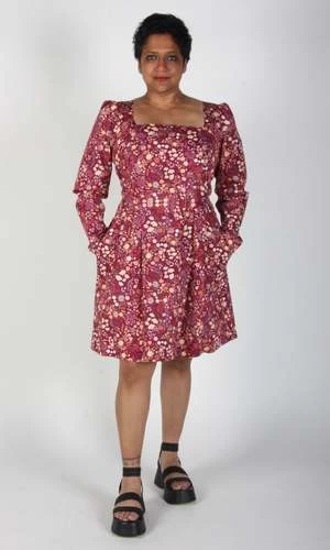 Birds Of North AmericaSS243 Twixt-Hell-and-the-White-Oak Dress - Grazing 2 Birds Of North AmericaSS243 Twixt-Hell-and-the-White-Oak Dress - Grazing - Image 2