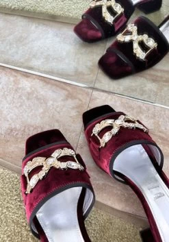 Suzanne RaeBoulevardier Pave Slide - Burgundy