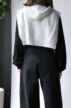 TibiDouillet Hooded Dickie - Light Heather Grey -Fashion comprehensive store Tibi Douillet Hooded Dickie in Light Heather Grey 20230914004608 2