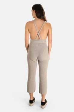 NanushkaTilli Knit Jumpsuit - Stone -Fashion comprehensive store Tilli Knit Jumpsuit Stone 20220811162052 2