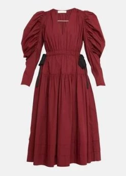 Ulla JohnsonAlthea Dress - Bordeaux -Fashion comprehensive store Ulla Johnson Althea Dress Bordeaux 20220803144405 1