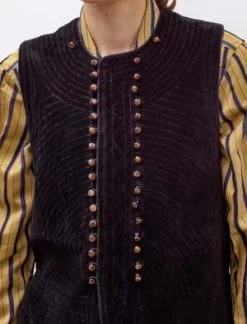 BODEVelvet Falmouth Vest - Black -Fashion comprehensive store Velvet Falmouth Vest Black 20231006010718 1