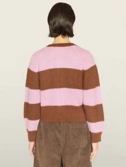 YMCFoxtail Cardigan - Brown Pink -Fashion comprehensive store YMC Foxtail Cardigan in Brown Pink 20230815171433 2