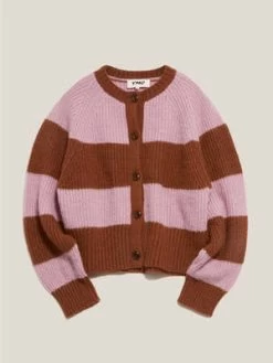 YMCFoxtail Cardigan - Brown Pink -Fashion comprehensive store YMC Foxtail Cardigan in Brown Pink 20230815171433 3