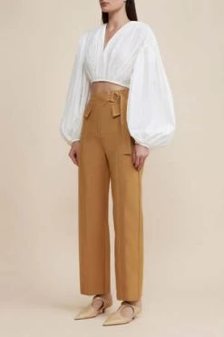 AclerOatley Pant - Caramel -Fashion comprehensive store acler Oatley Pant Caramel 20230410175346 1